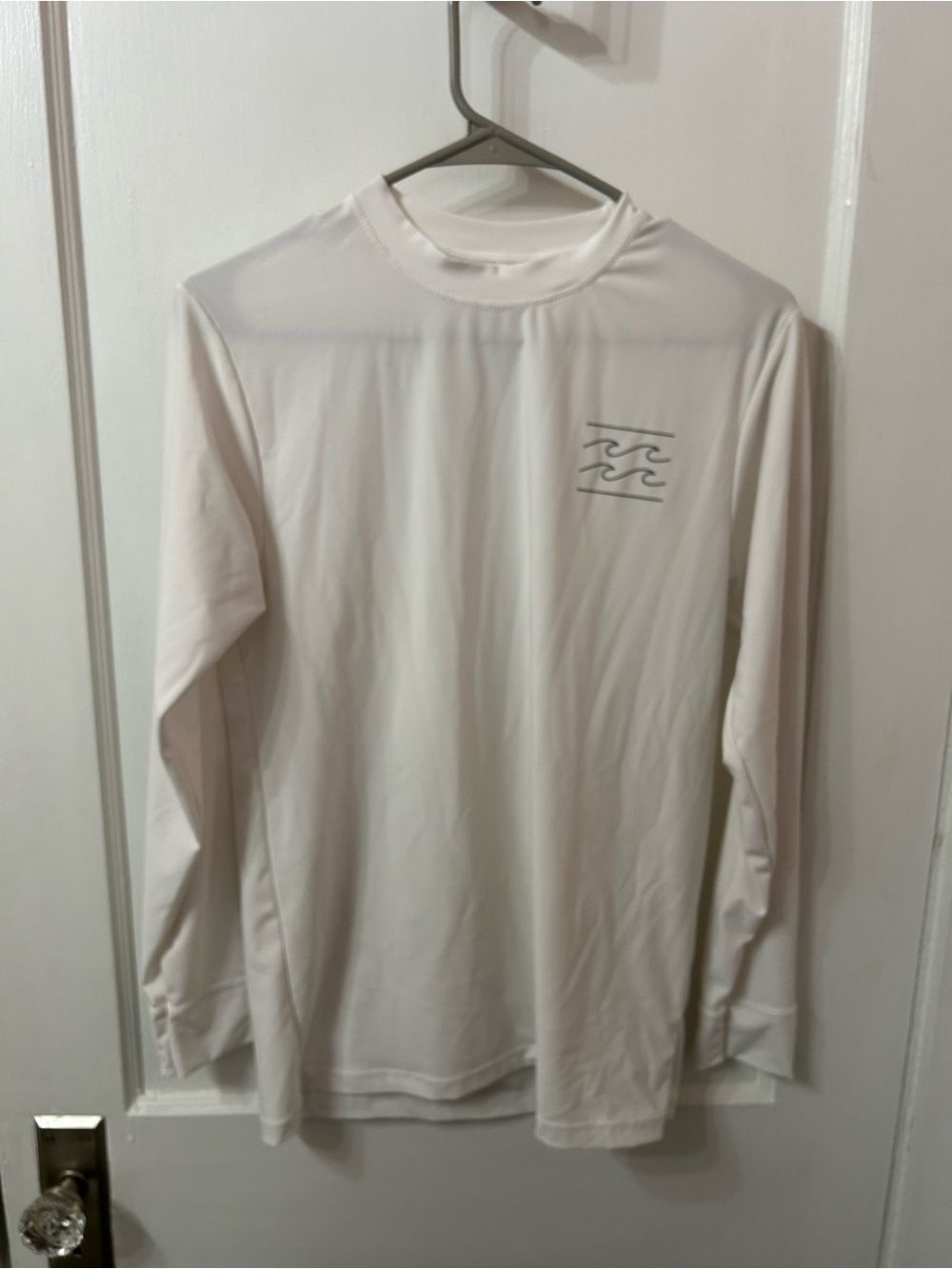 Billabong Men's White Long-Sleeve Rash Guard